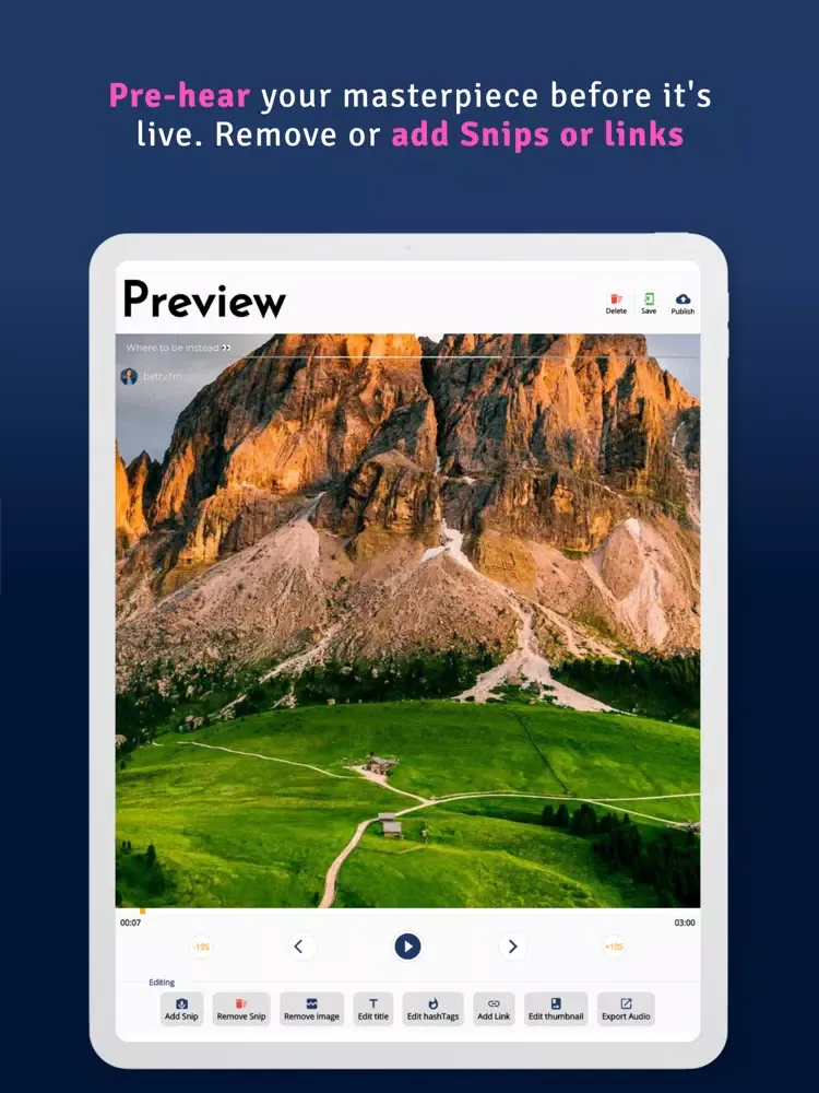 ภาพหน้าจอของ Voiceweb: Audio Social Network iPad 