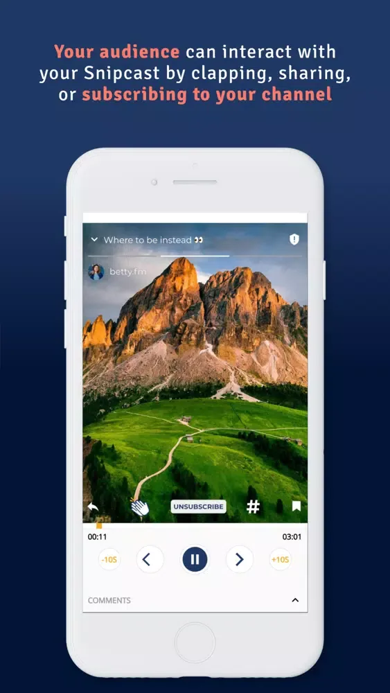 ภาพหน้าจอของ Voiceweb: Audio Social Network