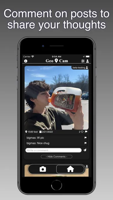Geo Cam: Photo Sharing Screenshots