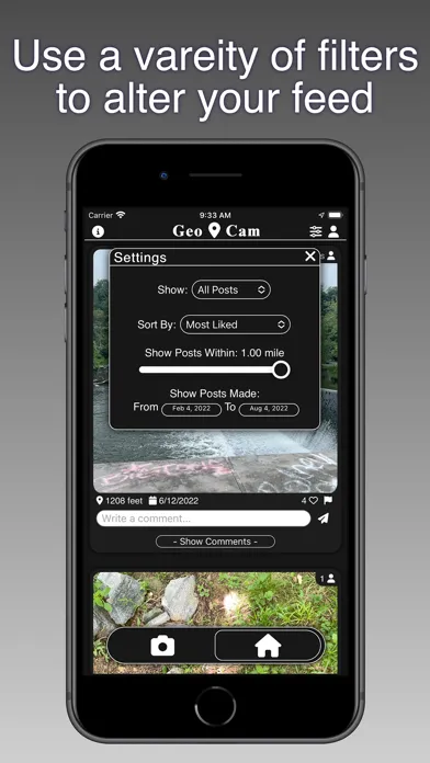 Geo Cam: Photo Sharing Screenshots
