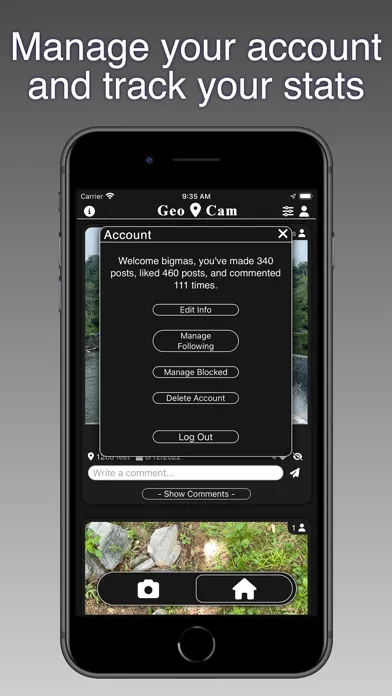 Geo Cam: Photo Sharing Screenshots