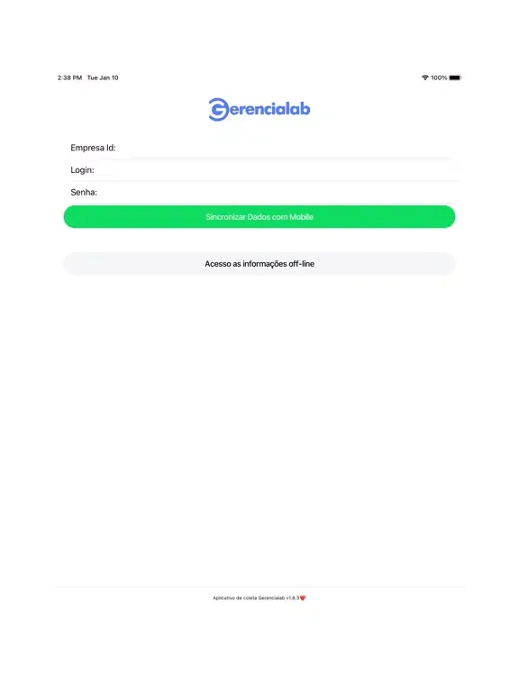 Скриншоты Gerencialab - Coleta iPad 