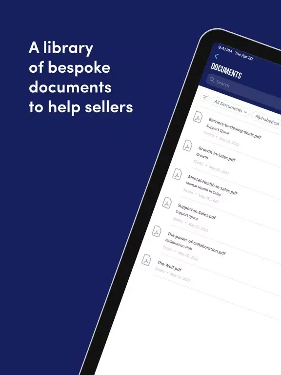 The Sales Huddle iPad  स्क्रीनशॉट