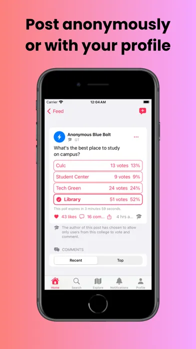 sendit - college chat Screenshots