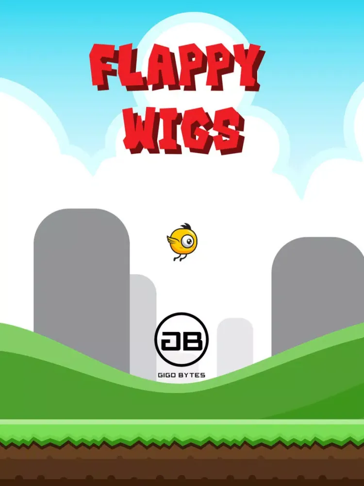 Flappy Wigs - Tap to Flap a Cute Flappy Bird iPad 应用截图
