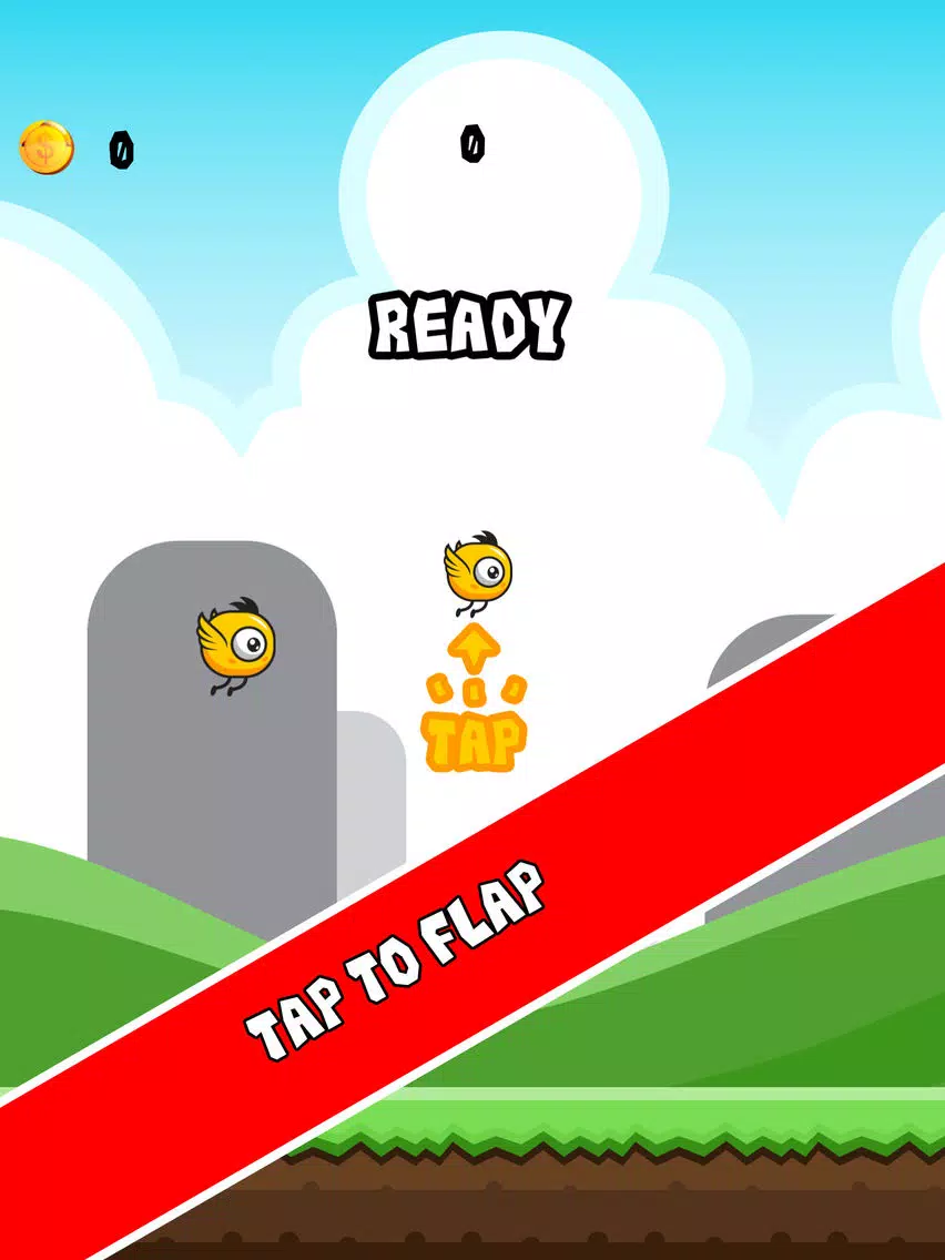 Flappy Wigs - Tap to Flap a Cute Flappy Bird iPad  스크린샷