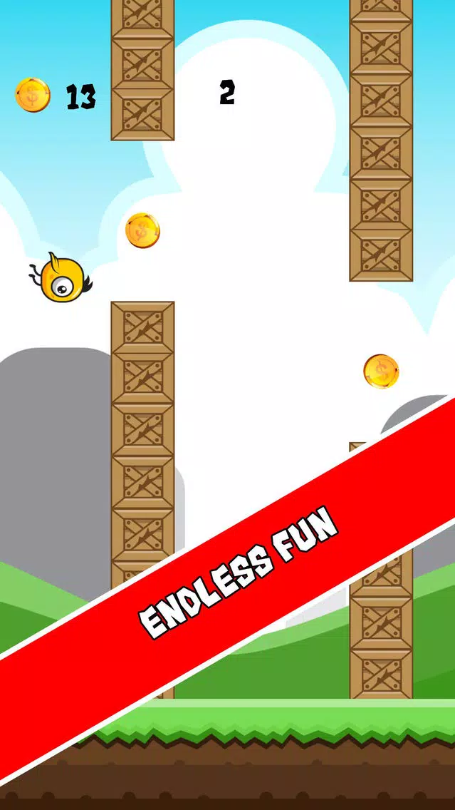 Flappy Wigs - Tap to Flap a Cute Flappy Bird 스크린샷