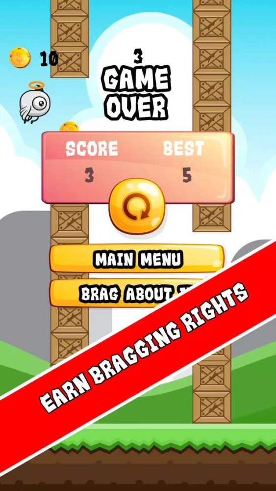Flappy Wigs - Tap to Flap a Cute Flappy Bird应用截图