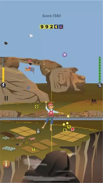 ภาพหน้าจอของ Kiro's slackline