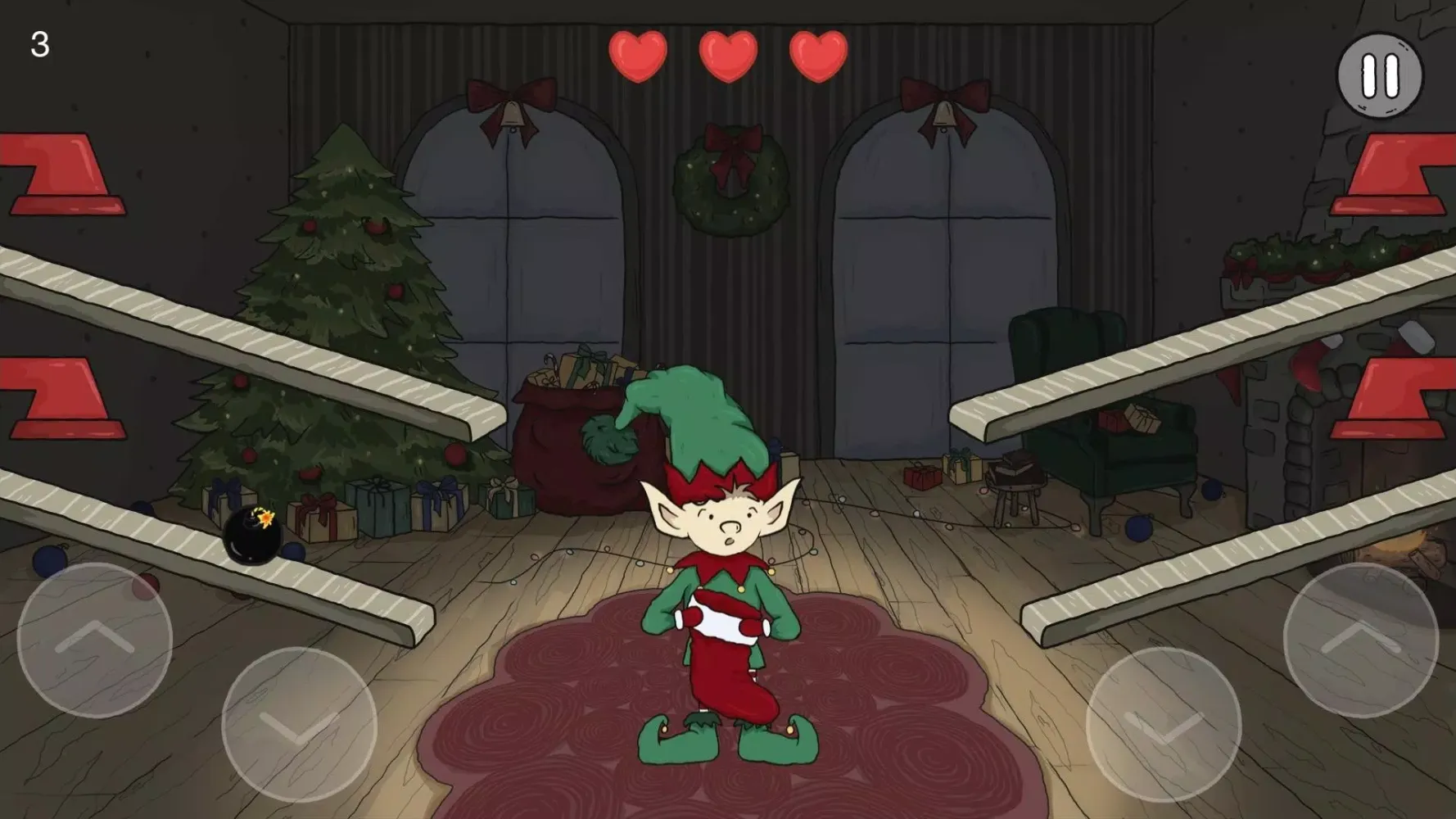 ภาพหน้าจอของ Christmas Secrets game