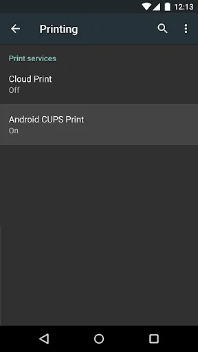 CUPS Printing Screenshots