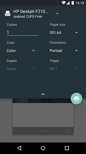 CUPS Printing Screenshots