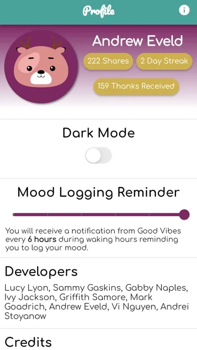 Good Vibes Mood Tracker سکرین شاٹس