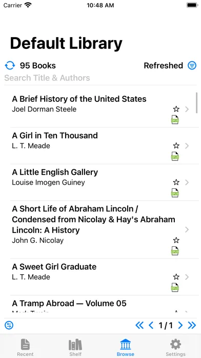 Tangkapan layar D.S.Reader