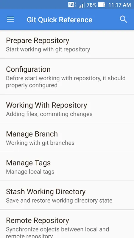 Git Quick Reference Screenshots