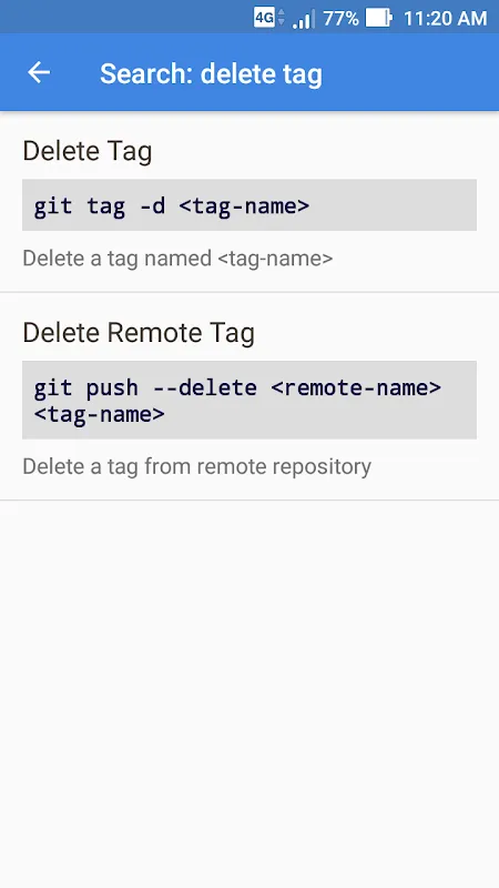 Git Quick Reference Screenshots