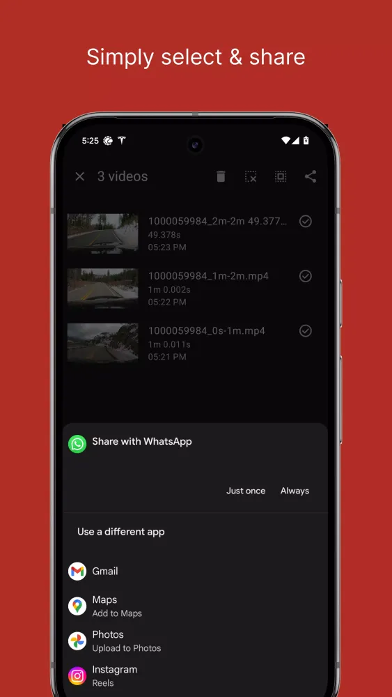 Tangkapan layar Video Splitter