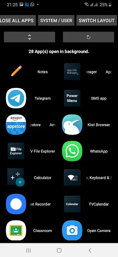 Background Apps & Process List Ekran Görüntüleri