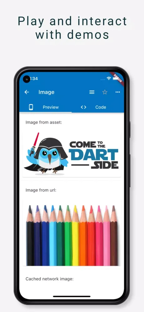 Screenshot di Flutter Catalog