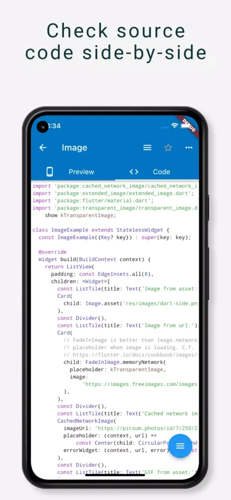 Screenshot di Flutter Catalog