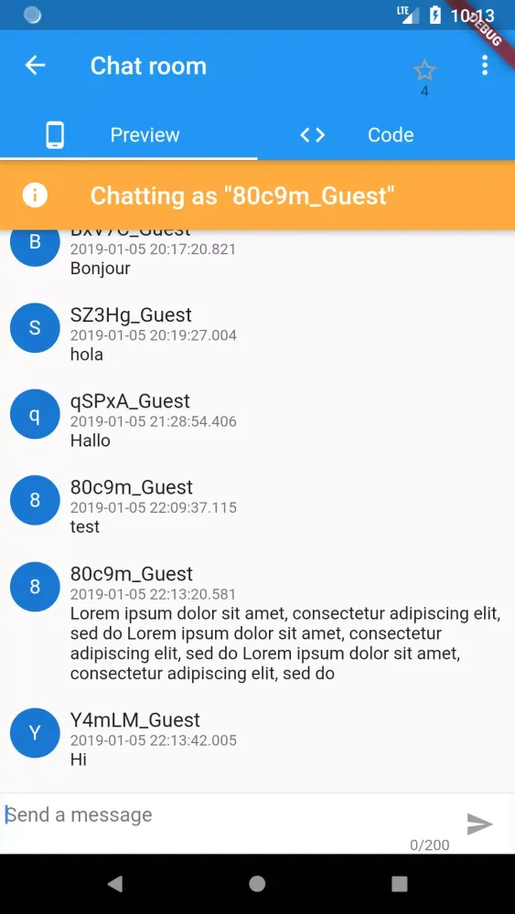 Screenshot di Flutter Catalog