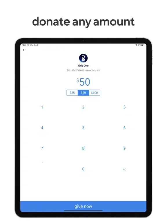 Givio - The Giving App iPad  Screenshots