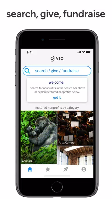 Скриншоты Givio - The Giving App