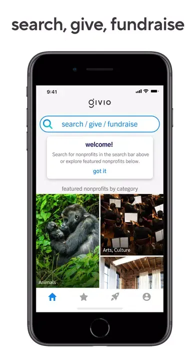Givio - The Giving App Screenshots