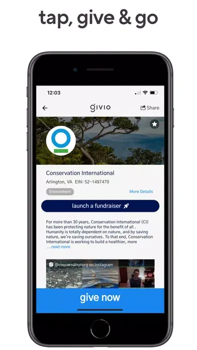 Givio - The Giving App Screenshots