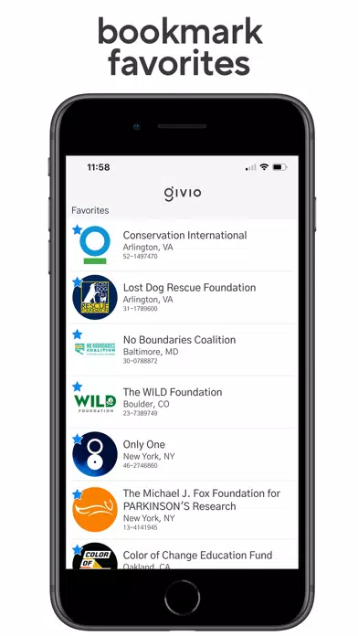 Скриншоты Givio - The Giving App