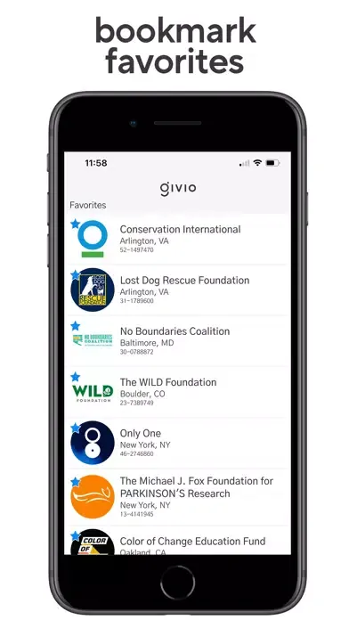 Givio - The Giving App Screenshots