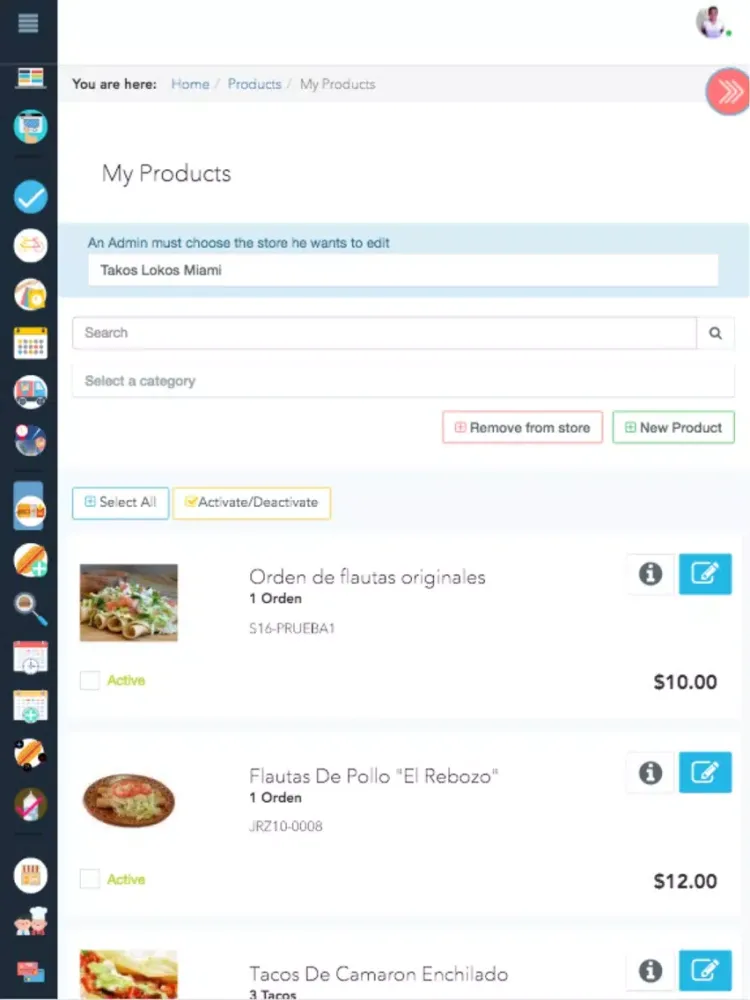 ภาพหน้าจอของ GoGrab Admin iPad 