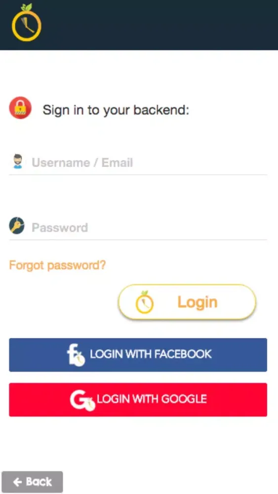 ภาพหน้าจอของ GoGrab Admin