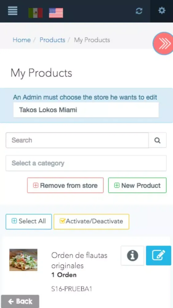ภาพหน้าจอของ GoGrab Admin