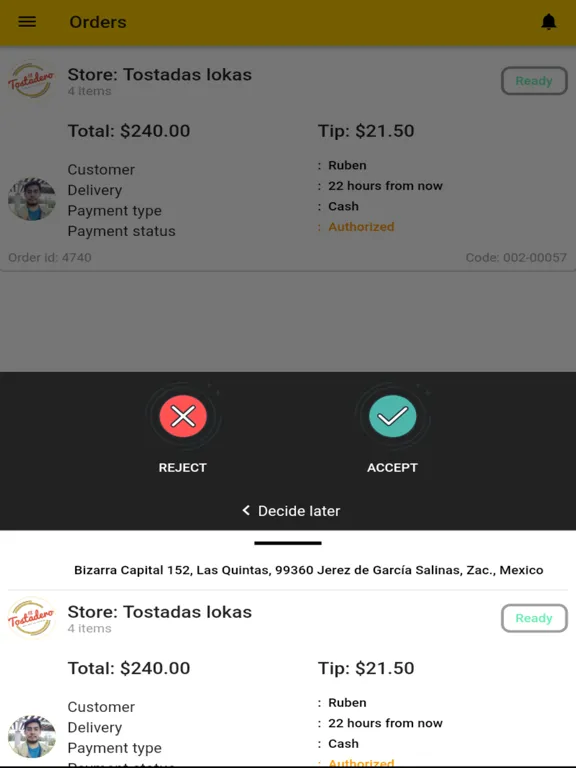 Tangkapan skrin GoGrab Drivers iPad 