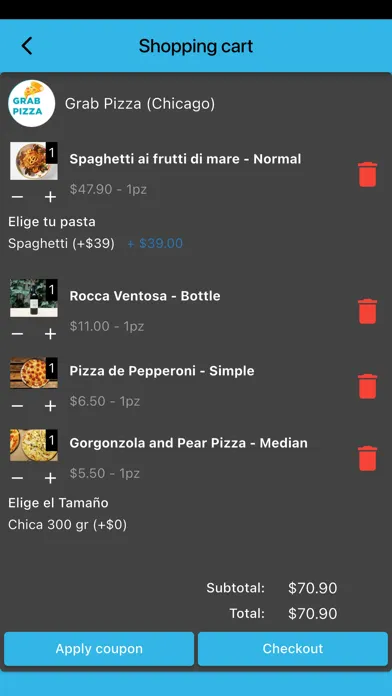 Grab Pizza Screenshots