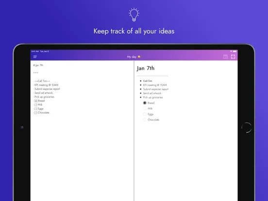 Capturas de pantalla de Notable: manage your ideas iPad 