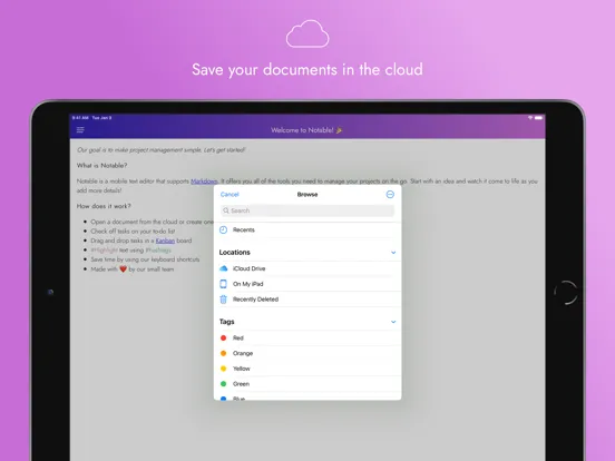 Capturas de pantalla de Notable: manage your ideas iPad 