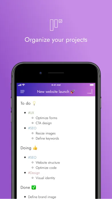 Capturas de pantalla de Notable: manage your ideas