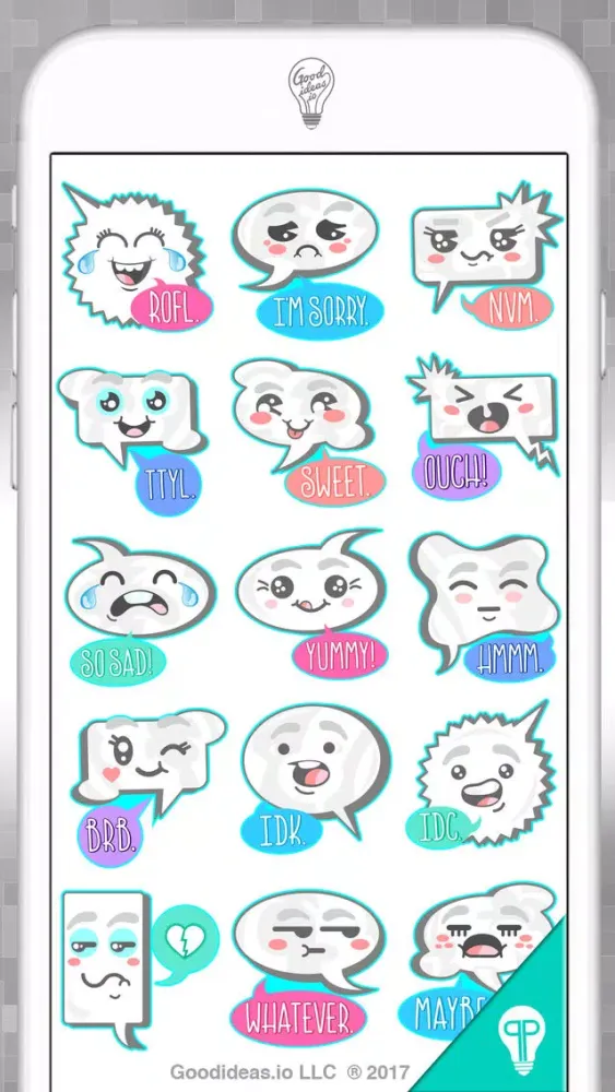 تصاویر Wordy Balloon Stickers