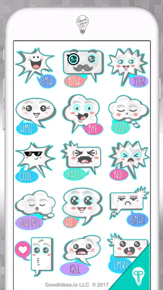 تصاویر Wordy Balloon Stickers