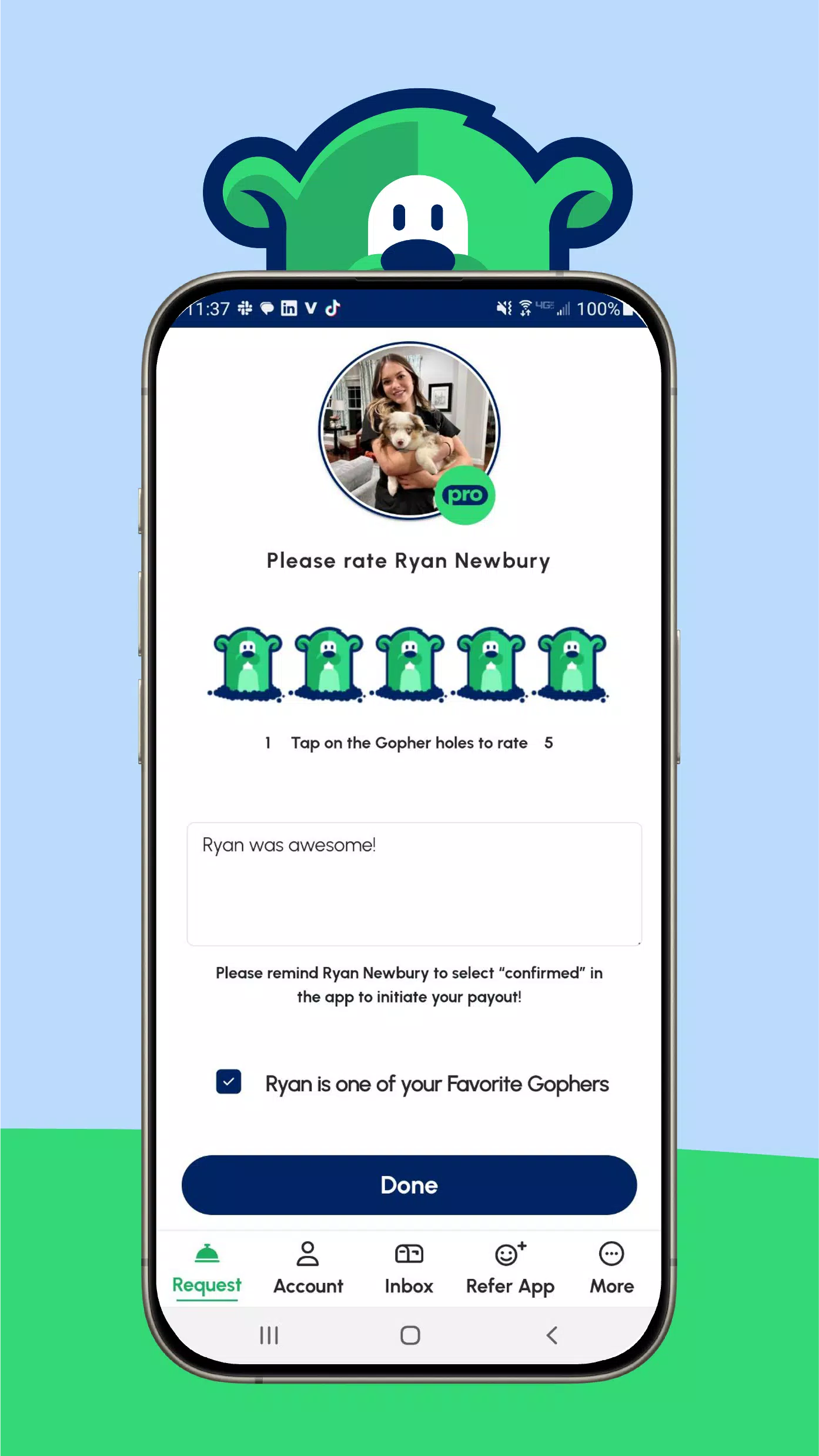 Gopher Request Screenshots