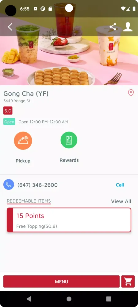 Gong Cha Eastern Canada Screenshots