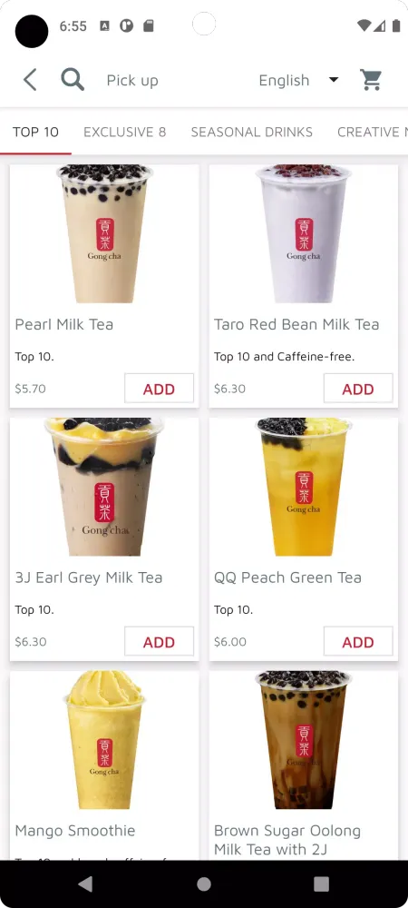 Gong Cha Eastern Canada Screenshots
