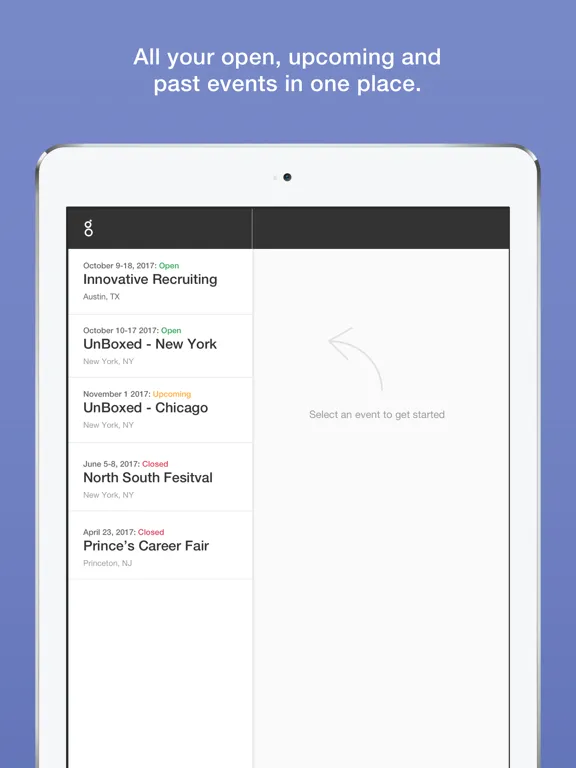 صور Greenhouse Events iPad 