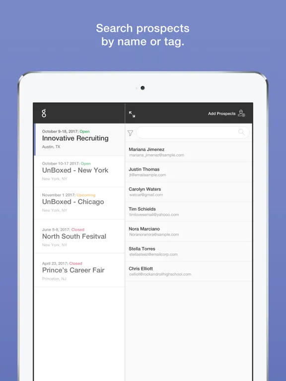 صور Greenhouse Events iPad 