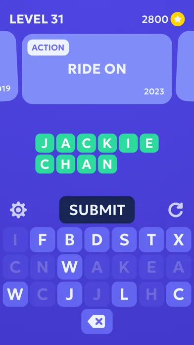 Tangkapan skrin Guess the Star - Movie Quiz