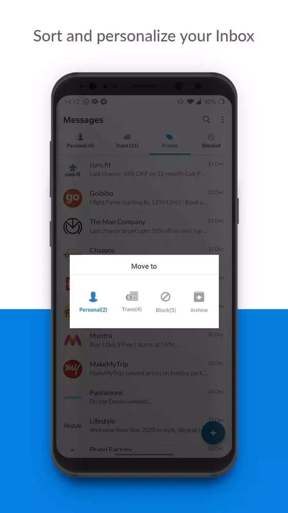 Zrzuty ekranu Messages