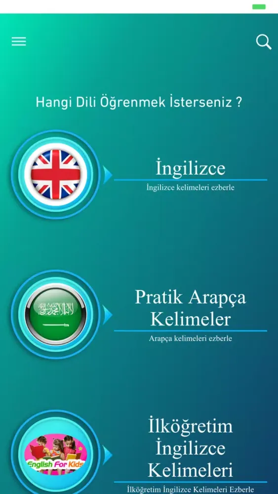 Capturas de tela do Yabancı Dil Kelime Ezberleme