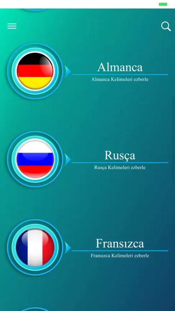 Capturas de tela do Yabancı Dil Kelime Ezberleme